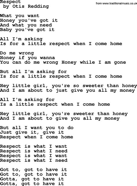 bruce springsteen song respect lyrics