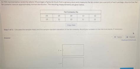 Solved An Fda Representative Randomly Selects Packages Of Chegg