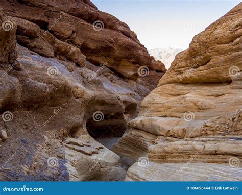 Amazing Mosaic Canyon At Death Valley National Park California Stock