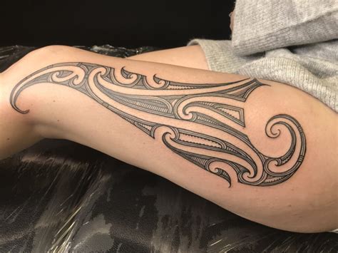 Polynesian Tribal Side Tattoos For Women