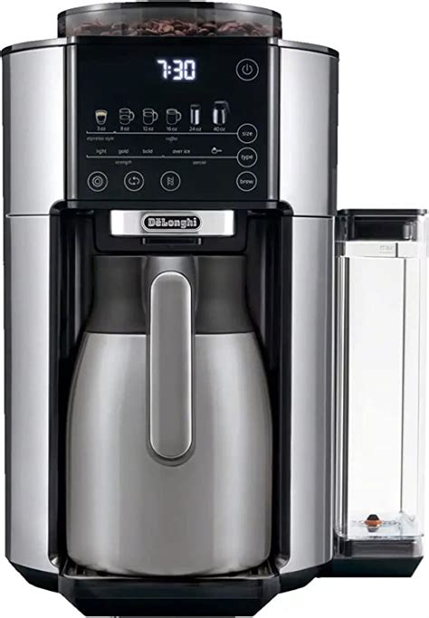 De Longhi TrueBrew Drip Coffee Maker Built In Grinder Single Serve 8