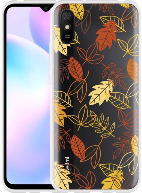 Hoesje Geschikt Voor Xiaomi Redmi 9A Falling Leaves Bol