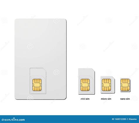 Standard Sim Micro Sim And Nano Sim Stock Illustration Illustration