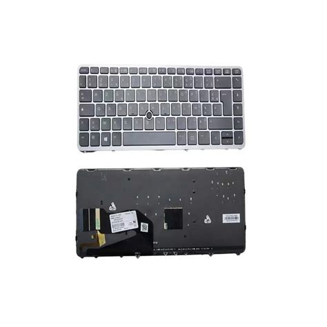 Clavier Azerty Retroeclaire Cadre Silver Hp Elitebook G G