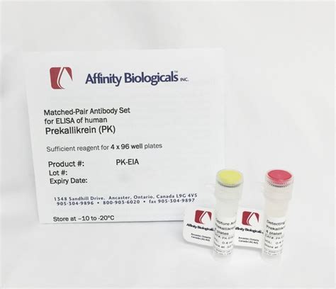 Prekallikrein - Paired Antibody Set for ELISA | Quadratech Diagnostics