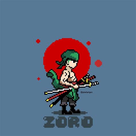 This Is My Zoro Pixel Fan Art Insta Pixelartyes Ronepiece