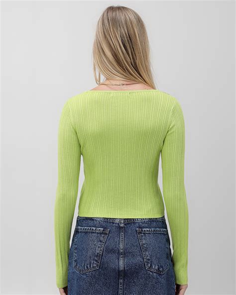 Riachuelo Cardigan feminino em tricot decote v botões verde