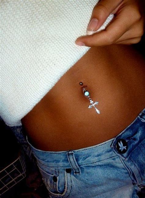 Cross Belly Button Ring So Pretty Belly Button Rings Bellybutton Piercings Belly Button