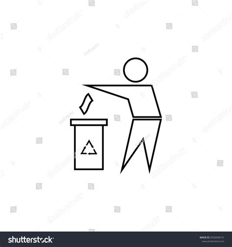 Garbage Symbol Do Not Litter Sign Stock Vector Royalty Free