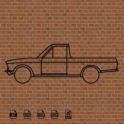 Silhouette Truck Pickup Datsun B20 Svg Dxf Etsy