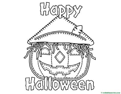 Feliz Halloween Dibujos Halloween Para Colorear Primaria