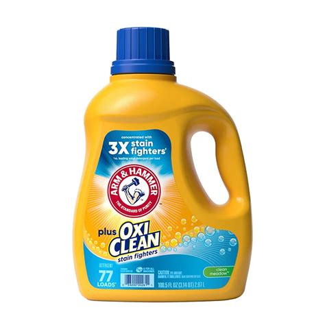 Arm & Hammer Plus OxiClean Clean Meadow HE Liquid Laundry Detergent 75 ...