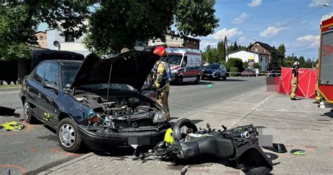 Tragedia Na L Sku Nie Yje Letni Motocyklista Rmf