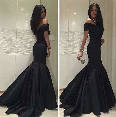 Off Shoulder Black Prom Dresses Simple · Dressydances · Online Store Powered By Storenvy