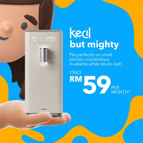 Coway Kecil Small And Slim One Touch Instant Hot Water Dispenser