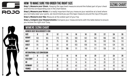 Women's Belt Size Chart Australia | IUCN Water