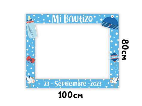 Photocall Mi Bautizo Atrezzos Personalizado Varios Colores Oedim Decor