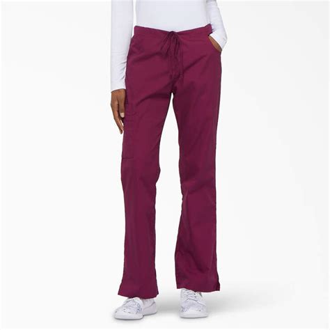 Women S Eds Signature Mid Rise Drawstring Cargo Scrub Pants Dickies Dickies Us