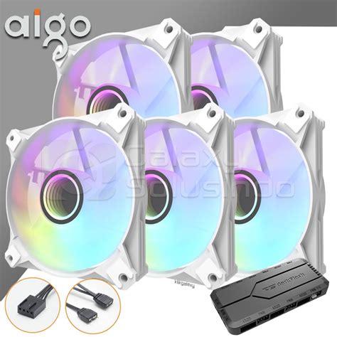 Jual AIGO DARKFLASH Infinity 8 ARGB 120mm 5in1 Case Fan White