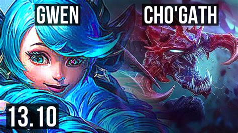 GWEN Vs CHO GATH TOP Rank 3 Gwen TR Grandmaster 13 10 YouTube