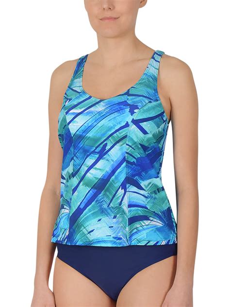 Naturana Naturana Blue Printed Padded Tankini Set Size 10