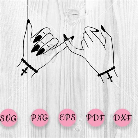 Skeleton Hands Pinky Promise Svg Skeleton Hand Skeleton Etsy