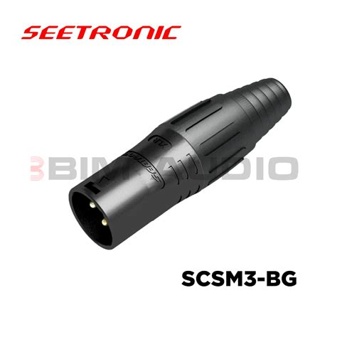 Jual Connector Xlr Male Pin Seetronic Scsm Bg Original Shopee