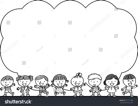 Kids Border Background Stock Vector (Royalty Free) 715111858 | Shutterstock