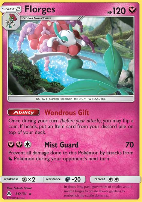 Florges 86 Forbidden Light 2018 Pokemon Card