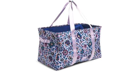 Vera Bradley Recycled Lighten Up Reactive Large Car Tote In Blue Lyst