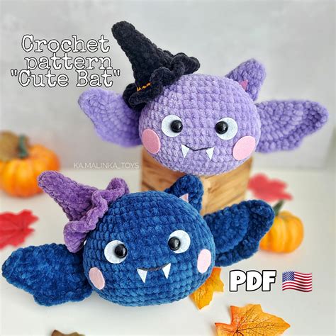 Amigurumi Halloween Bat Crochet Pattern Printable Pdf Amigurumi