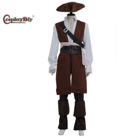 Cosplaydiy Fluch Der Karibik Kostüm Captain Jack Sparrow Cosplay