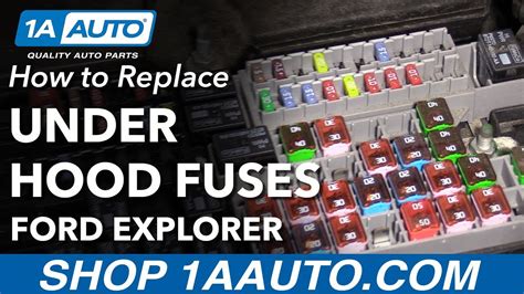 How To Replace Under Hood Fuses 11 19 Ford Explorer Youtube