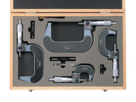 Outside Micrometer Sets With Digit Counters Mitutoyo