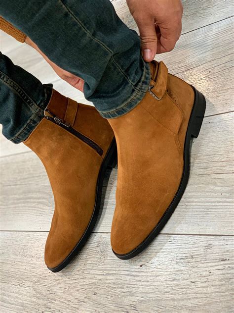 chelsea suede boots men 16