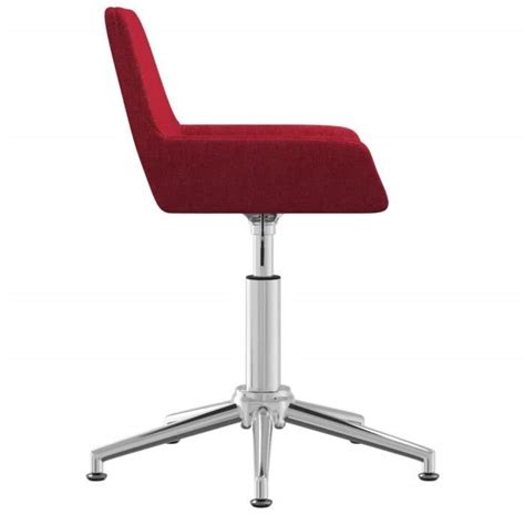 LEX Chaise pivotante de salle à manger Rouge bordeaux Tissu Qqmora