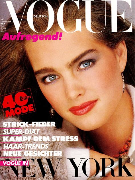 Brooke Shields Throughout The Years In Vogue Brooke Shields Magazine