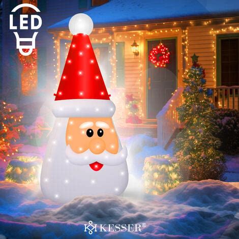 KESSER Aufblasbare Weihnachtsdeko Premium LED Beleuchtung Beleuchtete