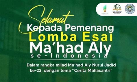 Mahasantri Mahad Aly Babussalam Raih Juara Ke Lomba Essay Nasional