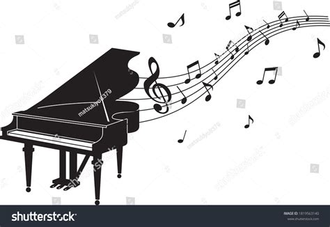 17,561 Grand Piano Music Notes Images, Stock Photos & Vectors ...