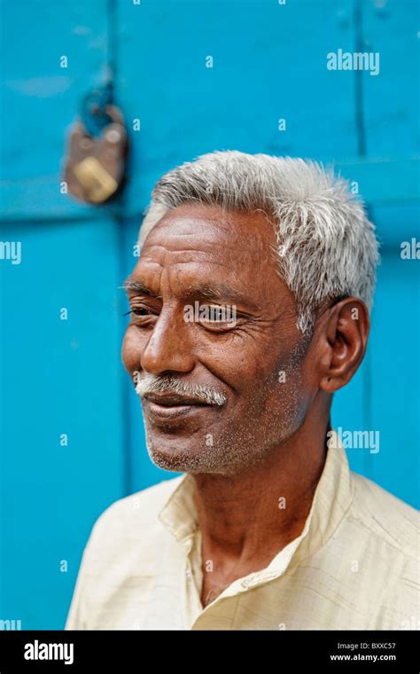 Indian Man Among The Gullies Of Delhi India Stock Photo Alamy