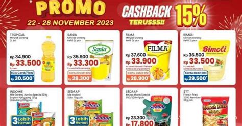 Promo JSM Indomaret Minyak Goreng Murah 25 November 2023 Promo Beli 3