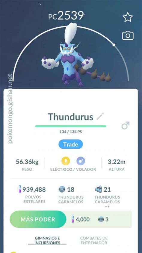 Thundurus Therian Forme Pokemon Go