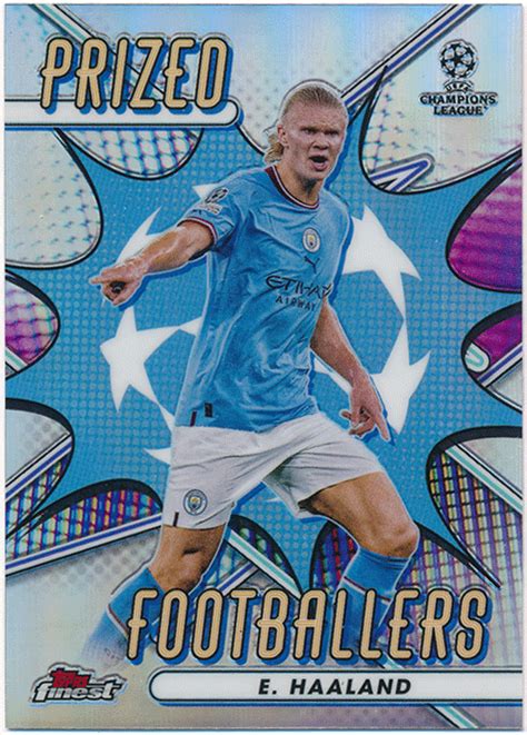 【目立った傷や汚れなし】erling Haaland 2022 23 Topps Finest Uefa Club Competitions