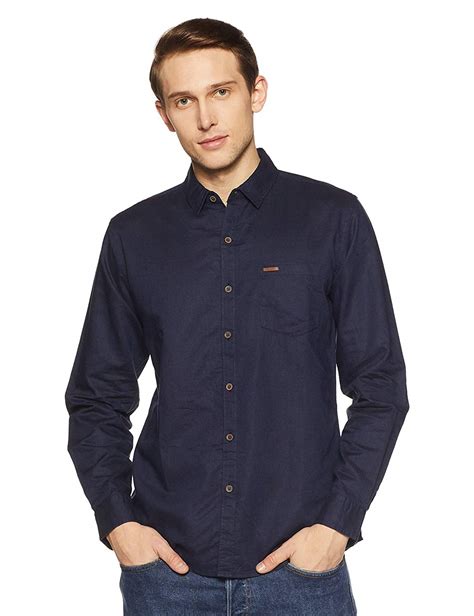 Wrangler Mens Solid Regular Fit Casual Shirt Guys World