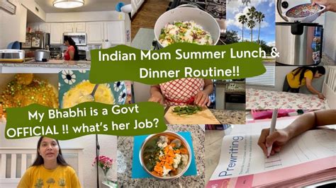 🌄indian Mom Summer Lunch And Dinner Routine🌇what Is My Babhis Job Hope