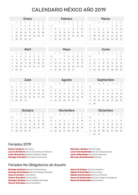 Dias Festivos Imss Calendario Mexico Con Dias Festivos Pdf Images 96200