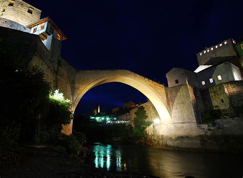 4k Mostar Bosnia And Herzegovina Houses Rivers Bridges Hd