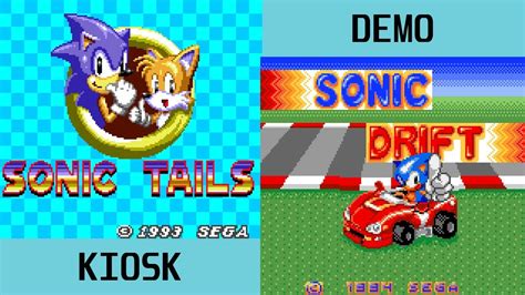 Longplay Demo Kiosk Sonic And Tails Sonic Drift Sega Game Gear