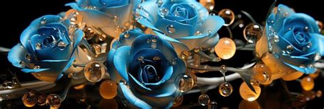 Premium Photo | Bouquet medium blue roses on neutral